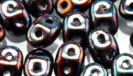 Бусины SUPERDUO MATUBO цвет 23980-15781, размер 2.5 х 5 мм, 10 гр