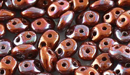 Бусины SUPERDUO MATUBO цвет 13600-15001, размер 2.5 х 5 мм, 10 гр
