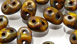 Бусины SUPERDUO MATUBO цвет 83120-86805, размер 2.5 х 5 мм, 10 гр