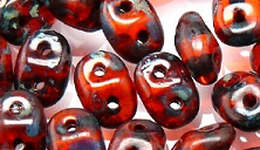 Бусины SUPERDUO MATUBO цвет 90030-86805, размер 2.5 х 5 мм, 10 гр