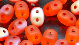 Бусины SUPERDUO MATUBO цвет 90030-28771 матовый, размер 2.5 х 5 мм, 10 гр