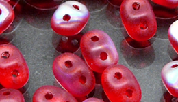 Бусины SUPERDUO MATUBO цвет 90080-28771 матовый, размер 2.5 х 5 мм, 10 гр