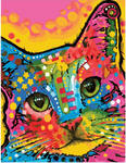 Картина по номерам Разноцветный кот, арт. GX34580