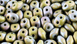 Бусины SUPERDUO MATUBO цвет 53410-85001 матовый, размер 2.5 х 5 мм, 10 гр