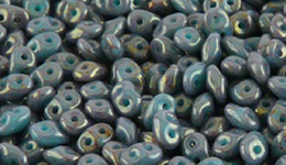 Бусины SUPERDUO MATUBO цвет 63130-15495, размер 2.5 х 5 мм, 10 гр