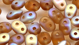 Бусины SUPERDUO MATUBO цвет 10230-28771 матовый, размер 2.5 х 5 мм, 10 гр