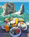 Картина по номерам Завтрак у моря, арт. PK51013