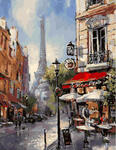 Картина по номерам Парижские переулки, арт. GX31903