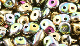 Бусины SUPERDUO MATUBO цвет 00030-98546, размер 2.5 х 5 мм, 10 гр
