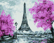 Алмазная мозаика Розовый Париж, арт. APK19061
