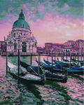 Алмазная мозаика Причал в Венеции, арт. GF3892
